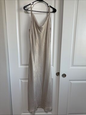 Sincerely Jules Champagne Slip Dress